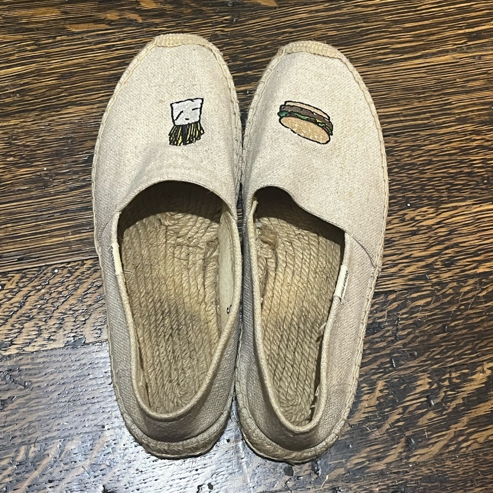 Jason Polan for Soludos Fries and Burger Espadrilles